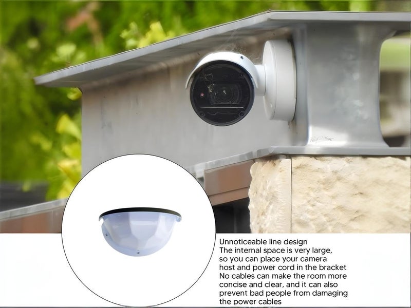 FINXRoll غطاء كاميرا مراقبة أمان خارجي 2 عبوة لحماية من الشمس والمطر لكاميرات CCTV - Image 4